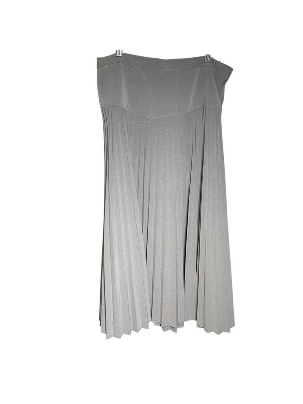 Grace Elements Elegant Gray Pleated Skirt - Picture 1 of 2